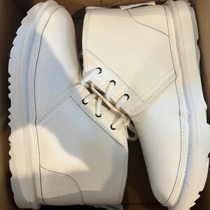 Brand new- UGG white leather unisex